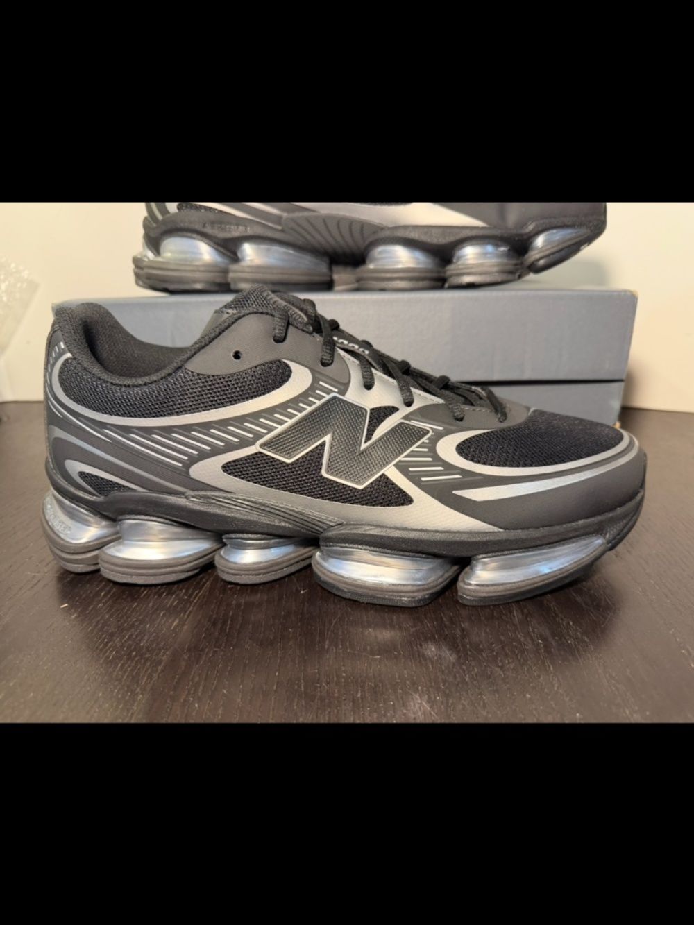 New Balance ABZORB 2000 Running Shoes Sneakers Black/Silver Mens 13D
